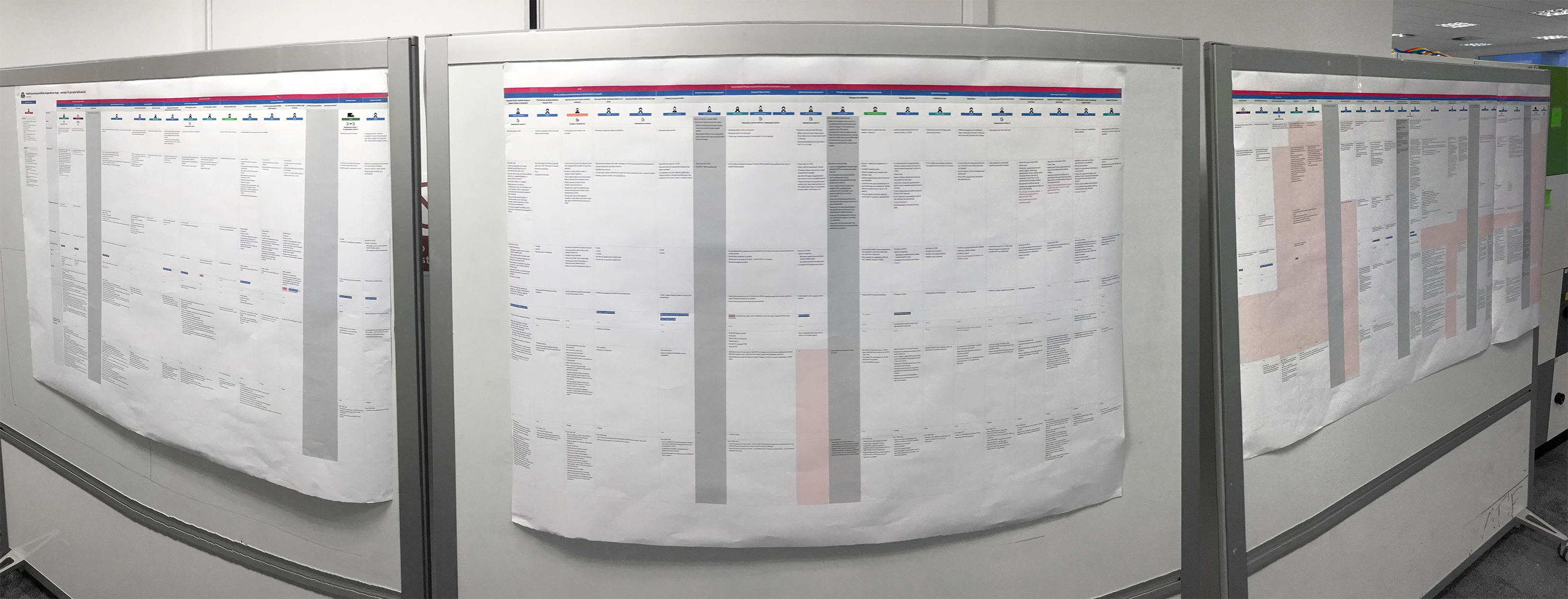 Printed service map. Content not visible.