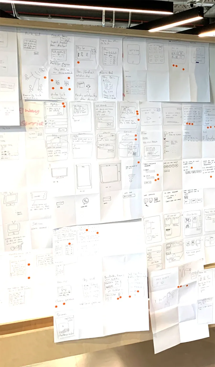 Collection of participant sketches